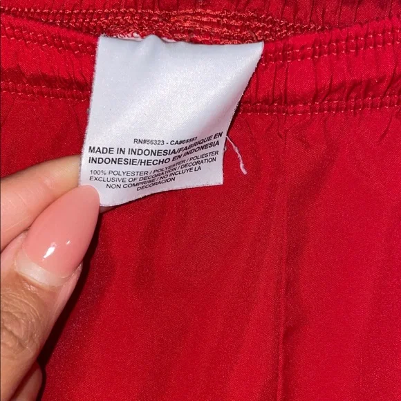 Nike Women's Red Athletic Shorts - Picture 3 of 7